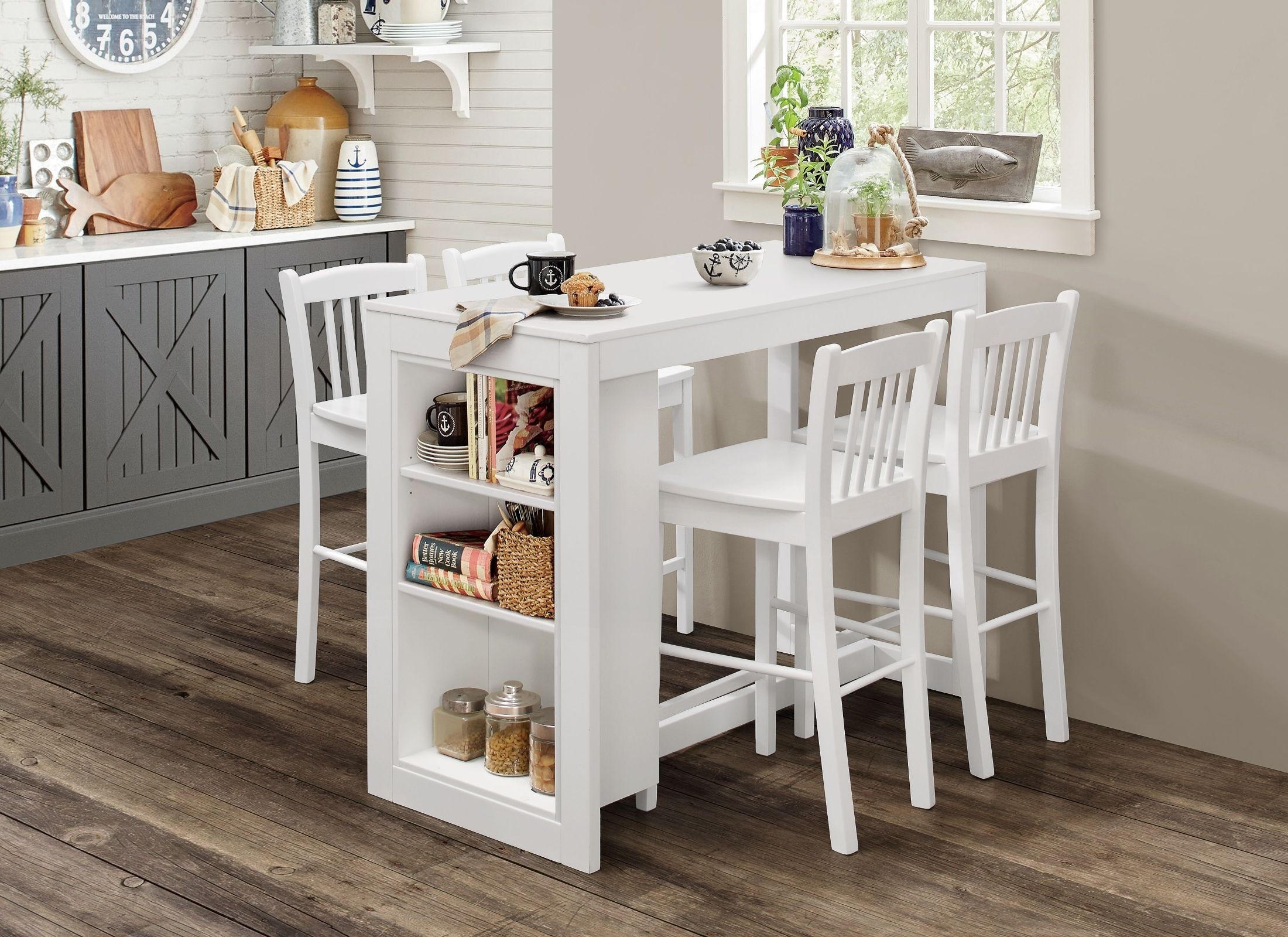 Jofran tribeca classic white counter height dining room
