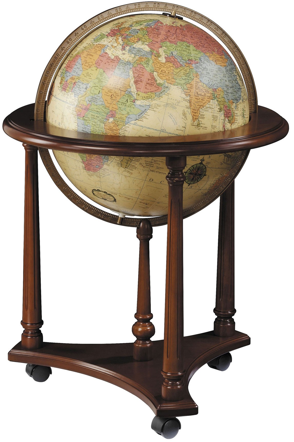 Lafayette illuminated floor globe antique by replogle