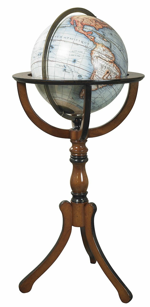 Large library globe on floor stand