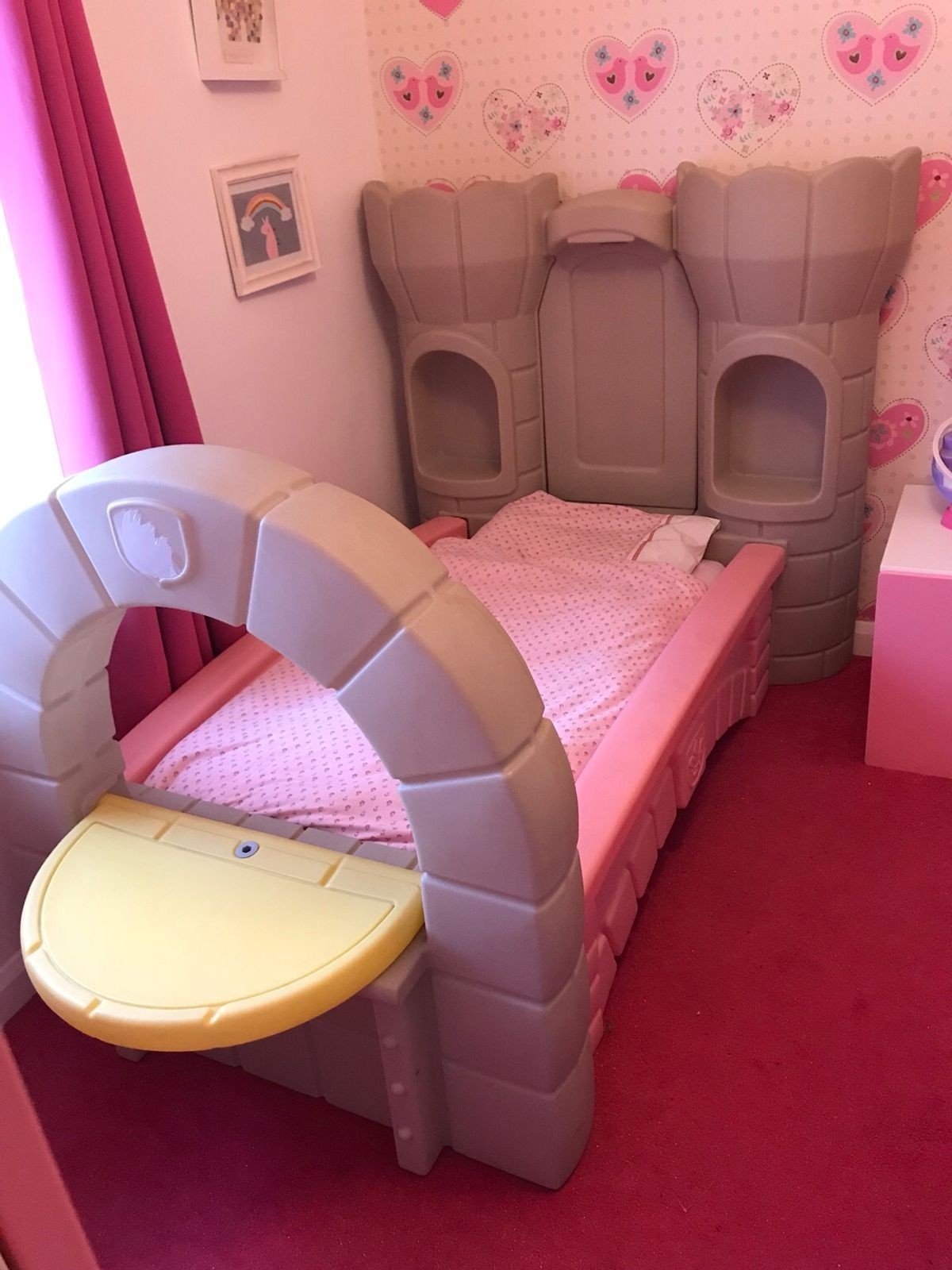 Little tikes princess castle bed bedding in pl26