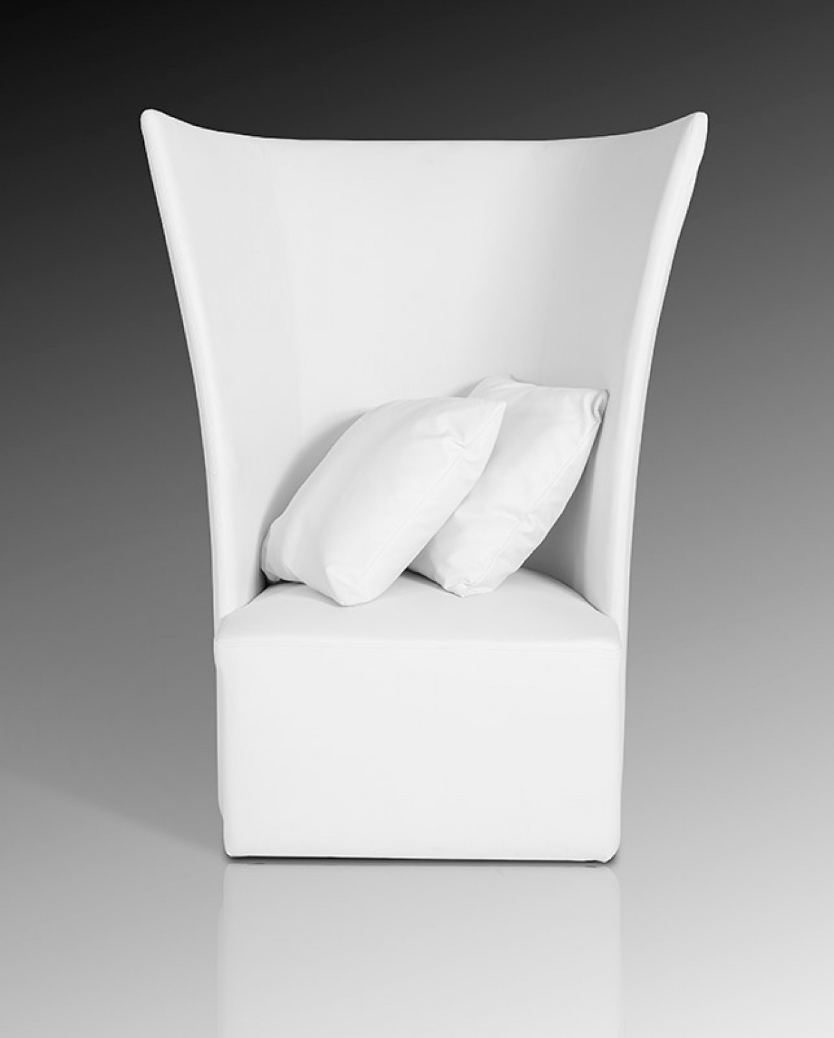 Modern high back white leather leisure chair mesa arizona 1