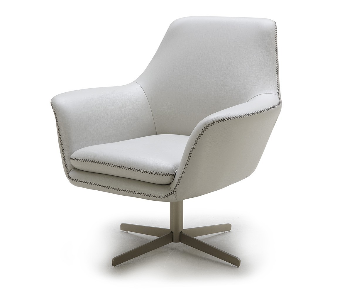 Modern white leather swivel lounge chair fort worth texas