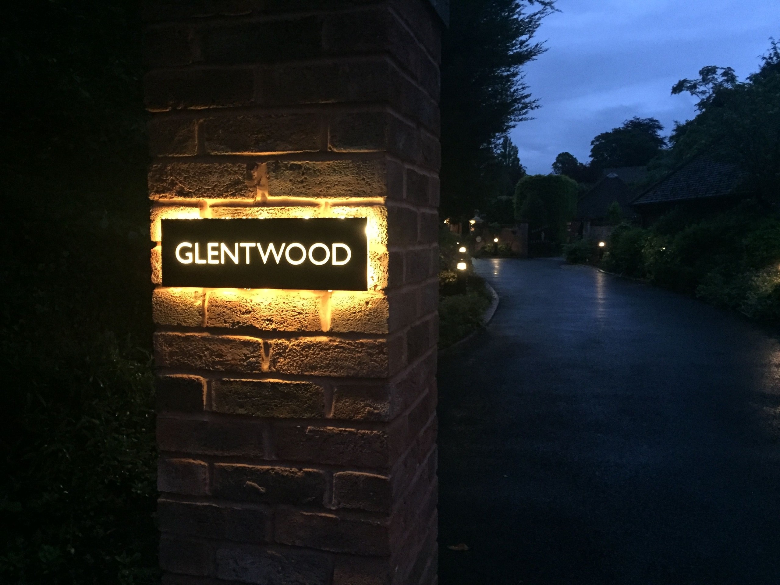 Our latest backlit sign with warm led lights contact us