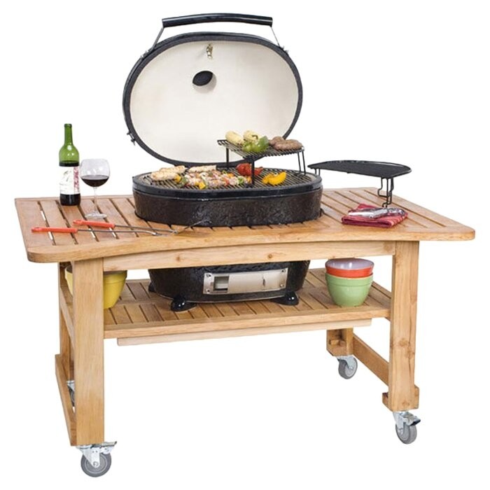 Primo grills 28 extra large oval kamado charcoal grill