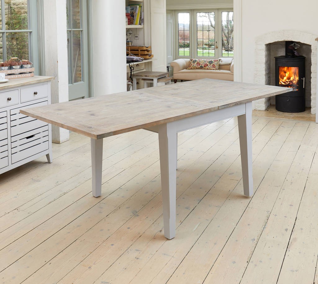 Ridley grey square extending dining table by the orchard