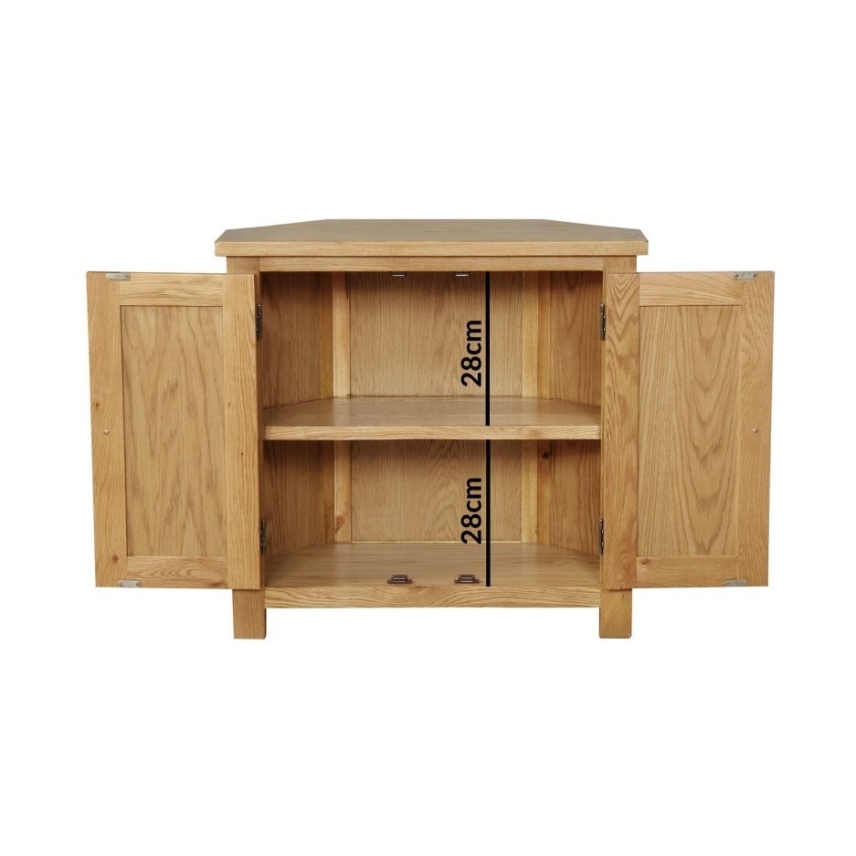 Small corner shoe cabinet in solid oak wood 15 pairs
