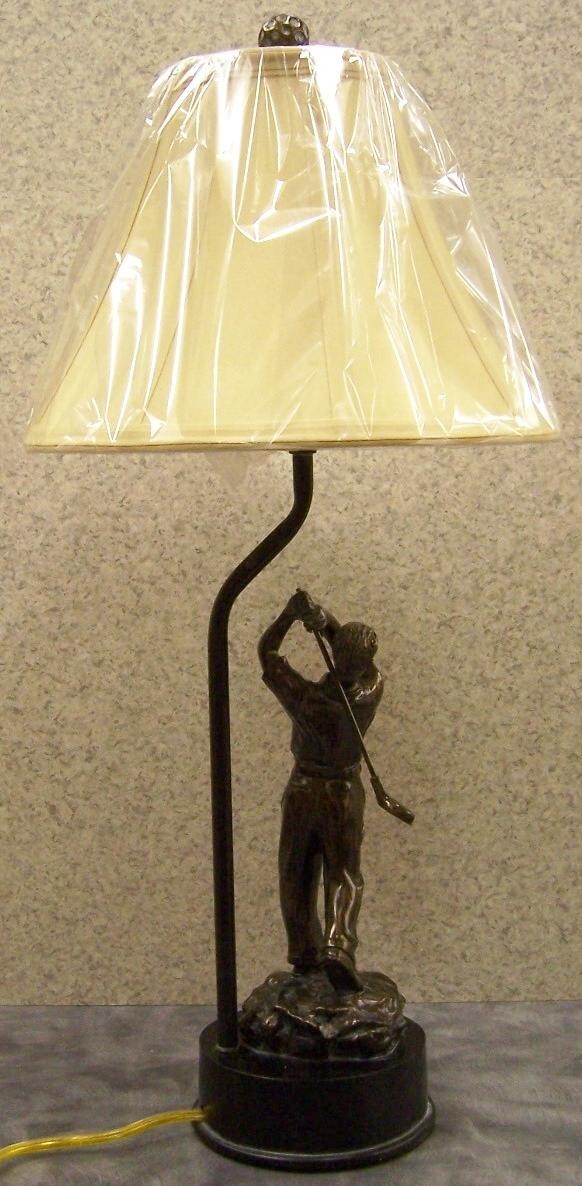 Table lamp sports golfer teeing off 60 watt new ebay