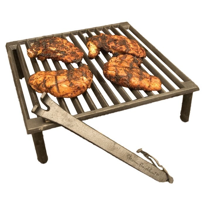 Tuscan bbq grill steven raichlen solid cast iron grill