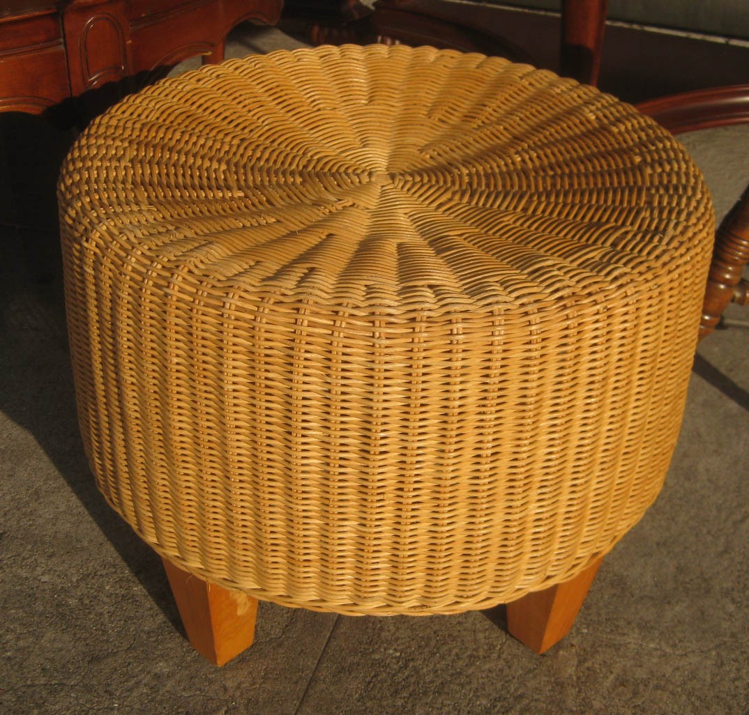 Uhuru furniture collectibles sold wicker ottoman 20