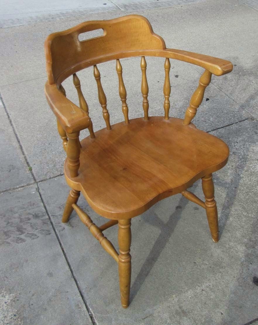 Uhuru furniture collectibles sold wood captains chair