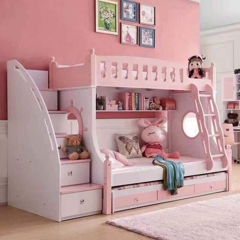 Unusual items bunk bed double with storage princess
