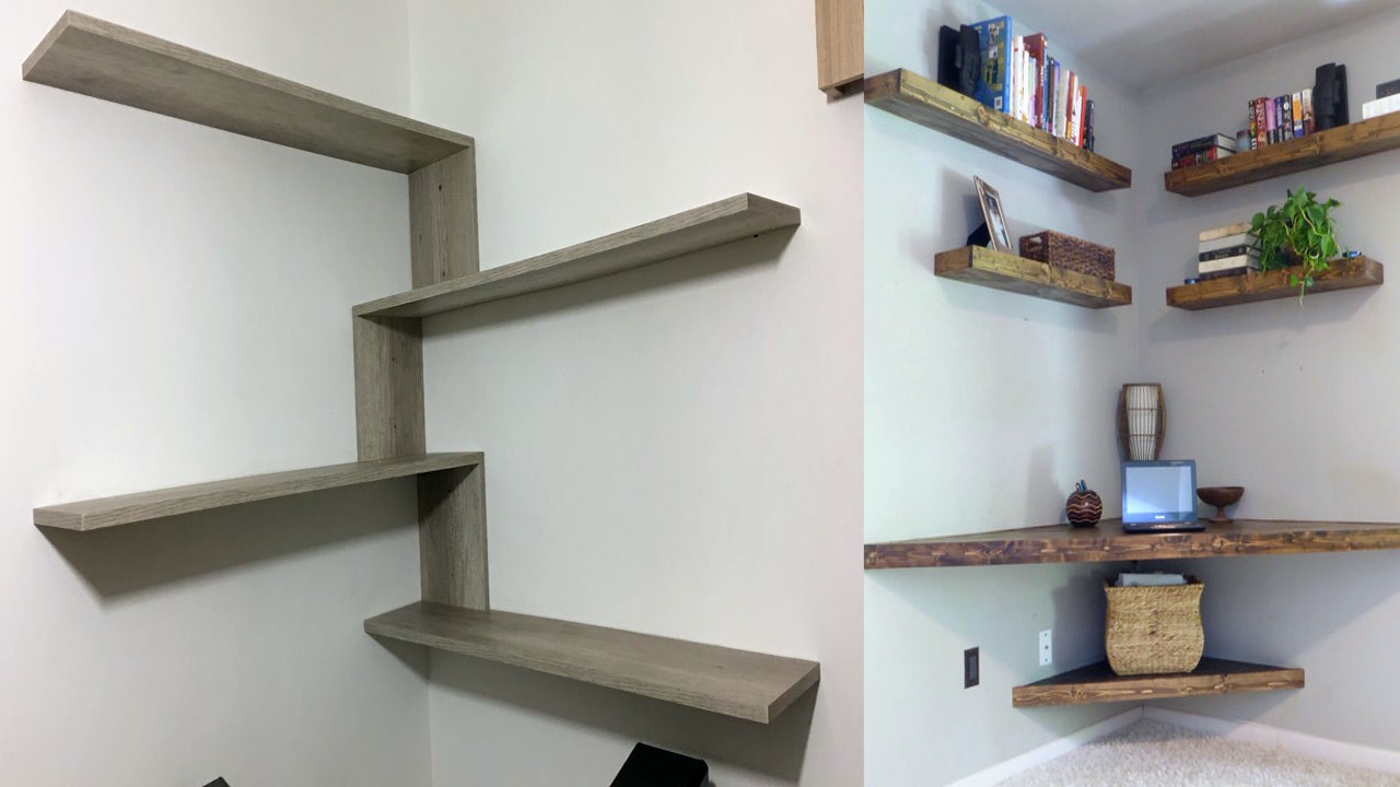 Wall mount corner shelves ideas and tips 4