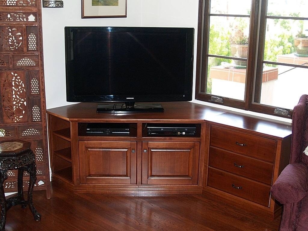 15 best ideas of corner tv cabinets for flat screens