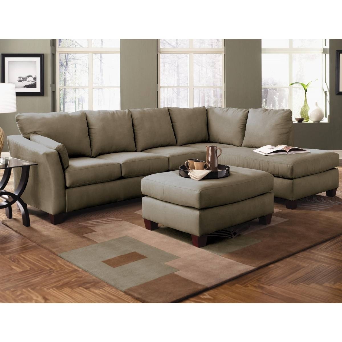 30 best collection of green sectional sofa with chaise 4