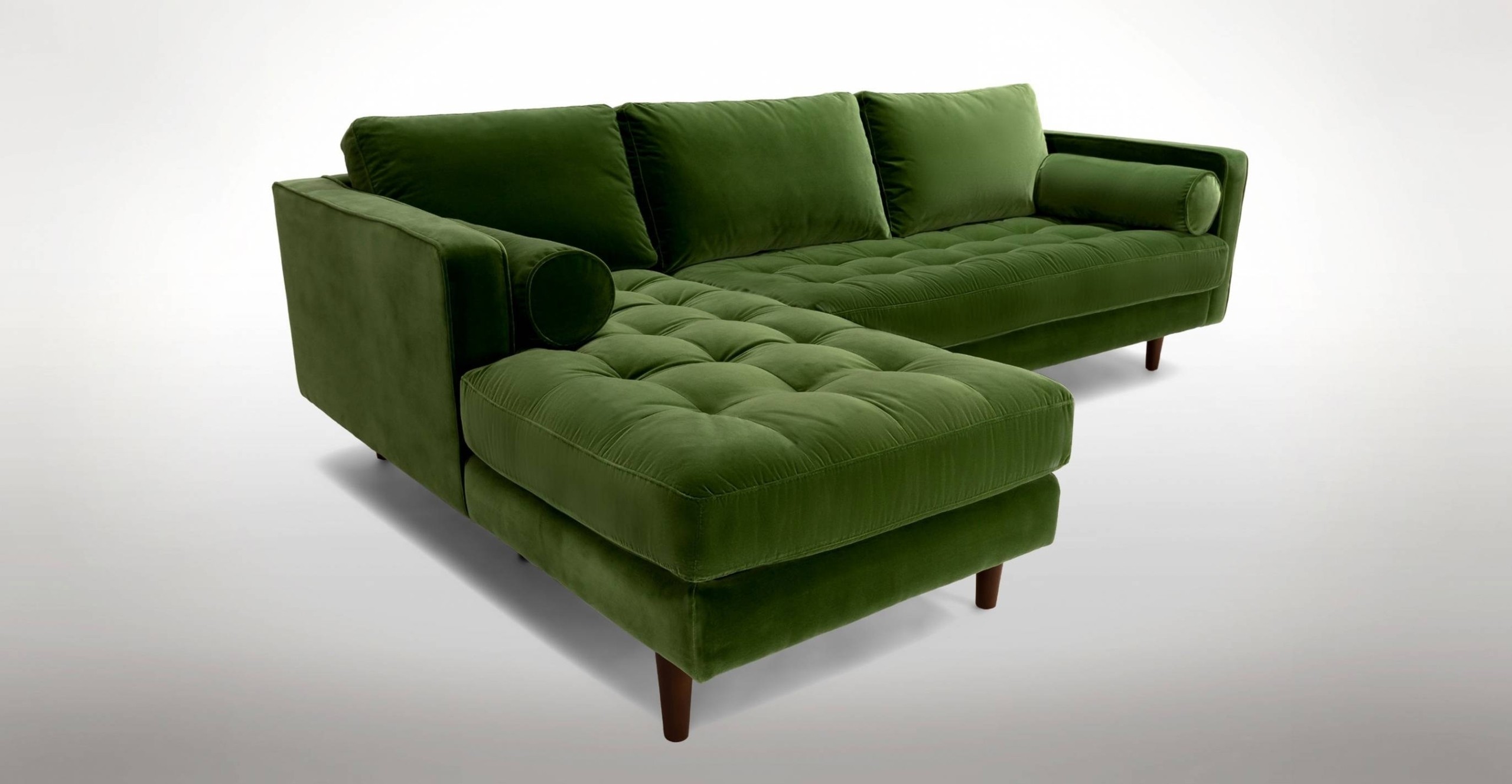 30 best collection of green sectional sofa with chaise