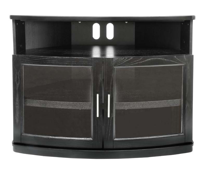 50 collection of black corner tv cabinets with glass doors