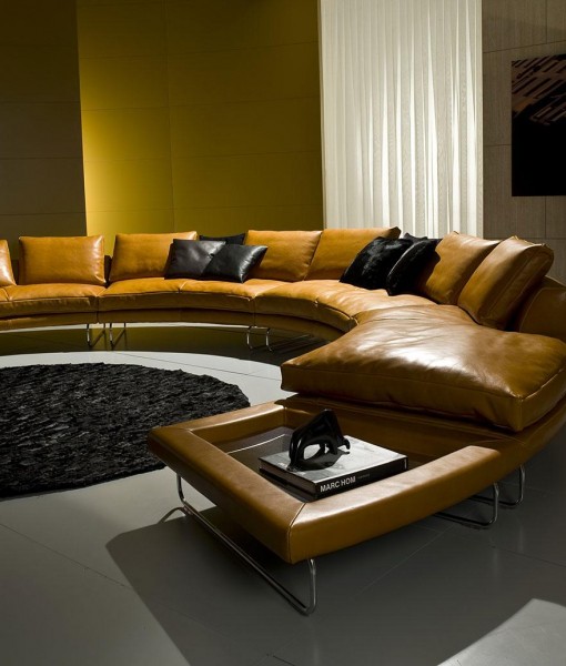 Add look luxury modern round leather sofa shop online 1