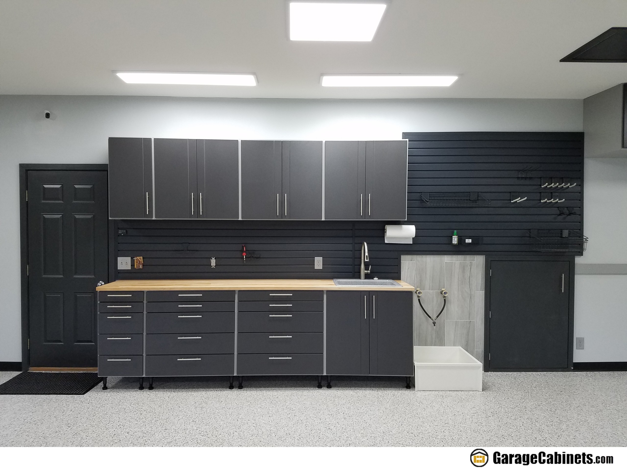 All dream garages must include a garage workbench with storage