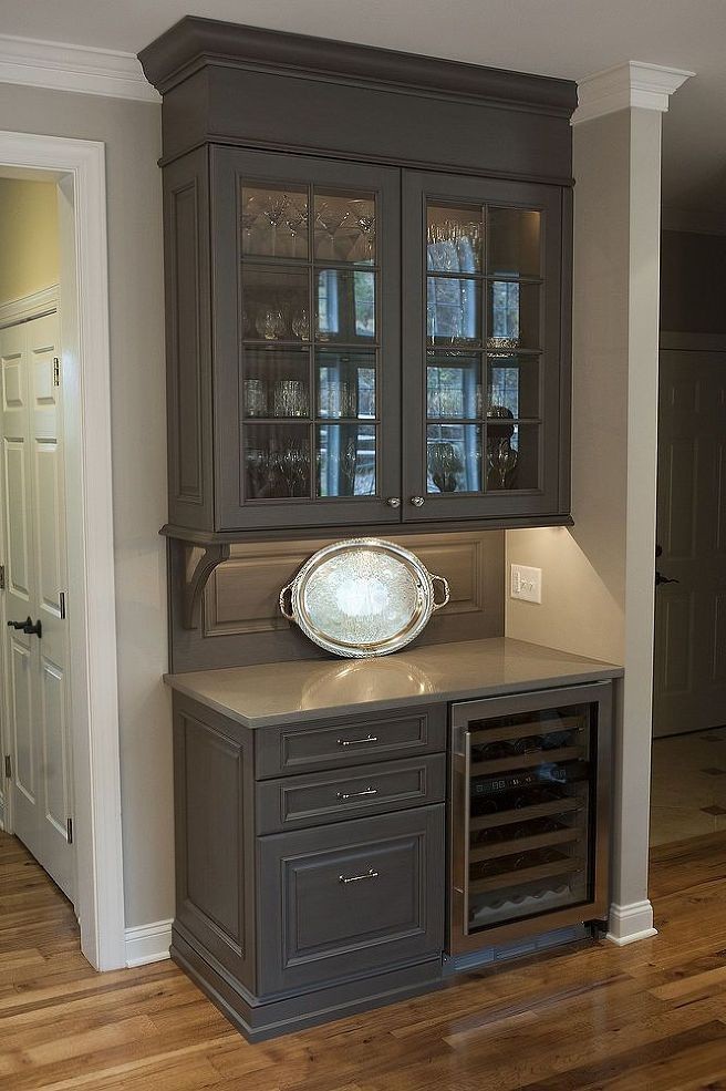 Bar cabinet with wine refrigerator 2020 1