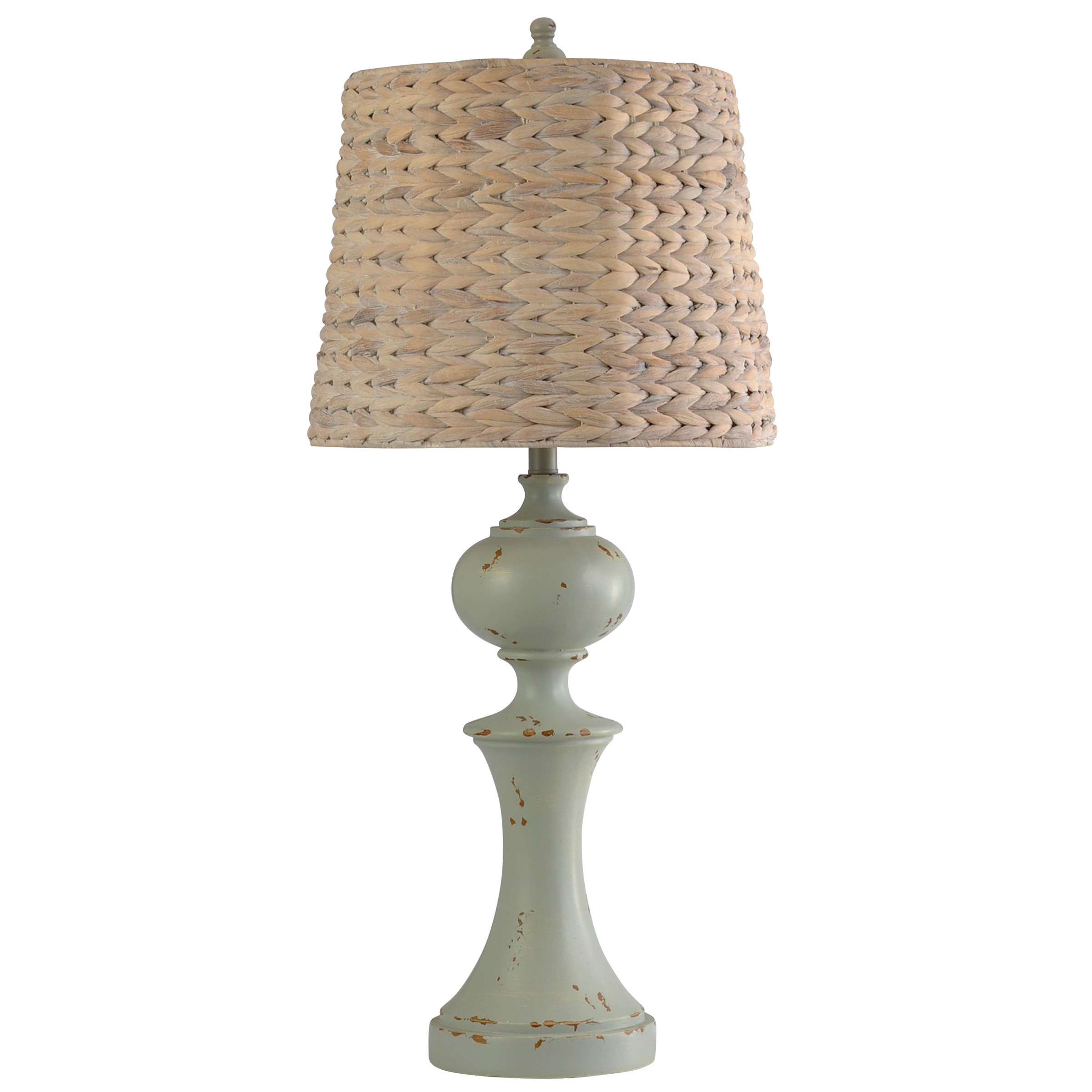 Basilica sky traditional table lamp natural seagrass