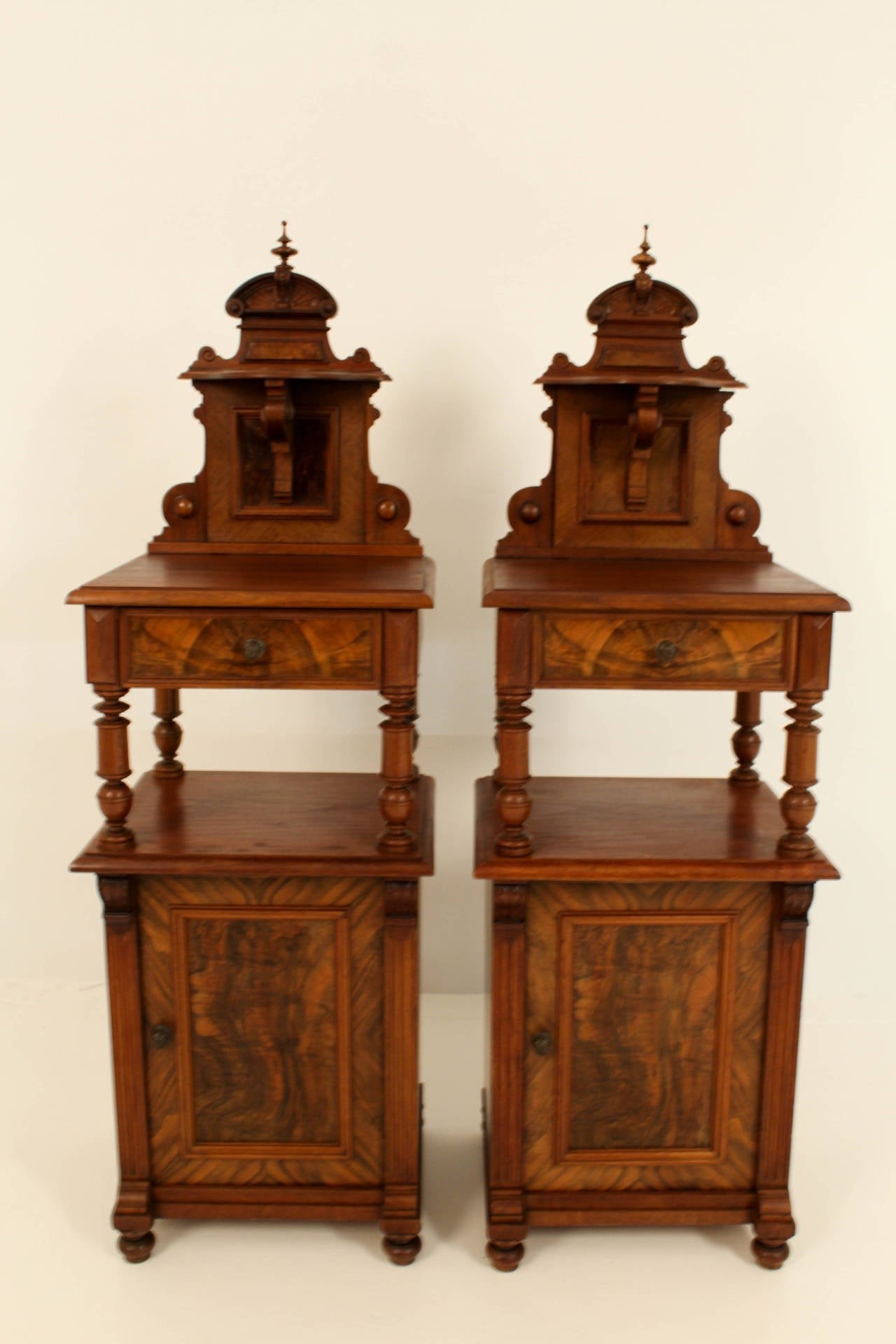 Beautiful pair of victorian nightstands 1890s at 1stdibs 1