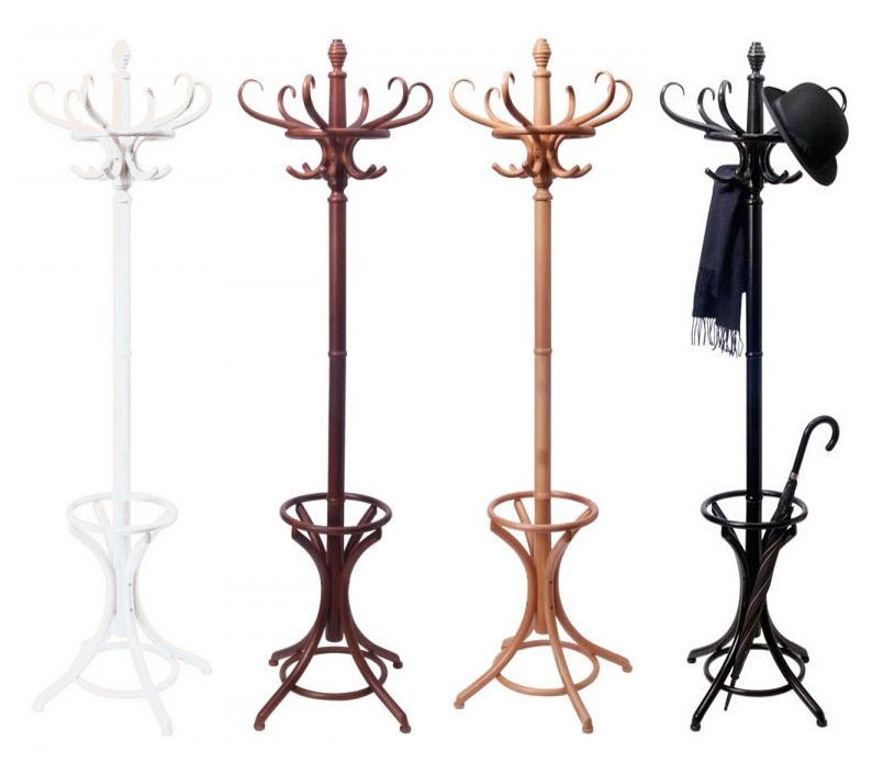 Bentwood wooden wood coat hat umbrella stand rack hang ebay