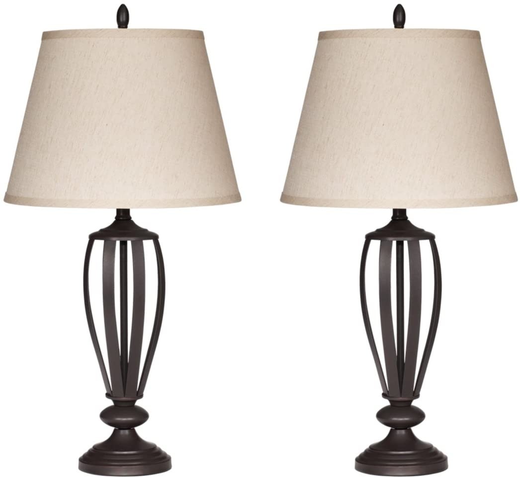 Best black wrought iron and glass table lamps your house