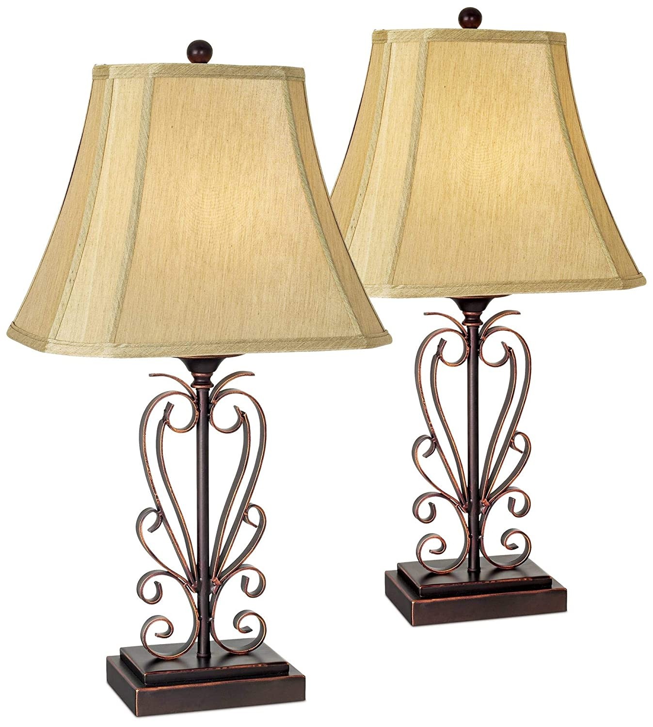 Best black wrought iron and glass table lamps your house