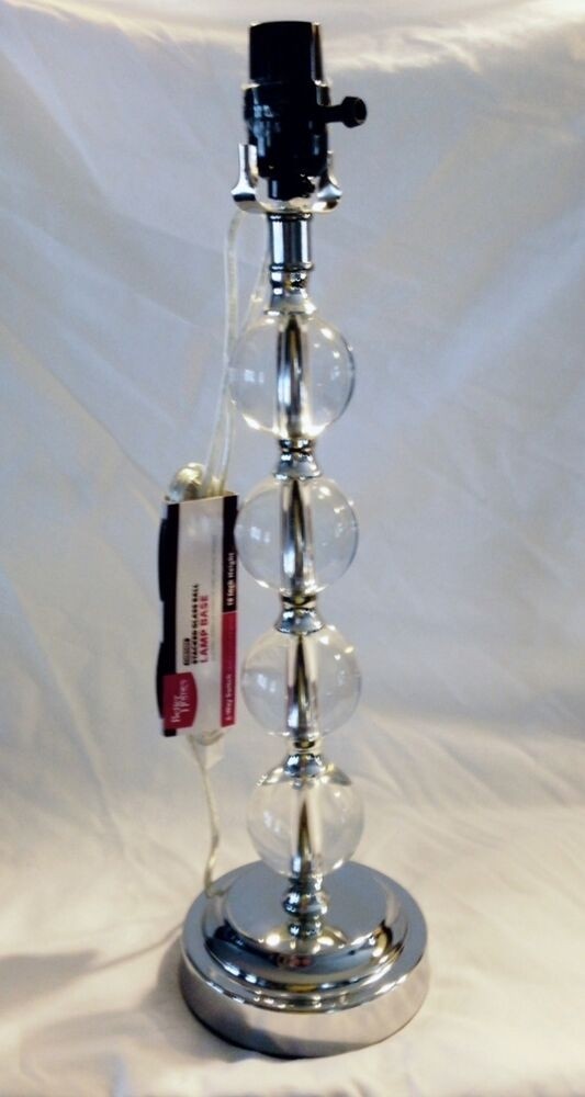 Better homes and gardens stacked glass ball lamp base