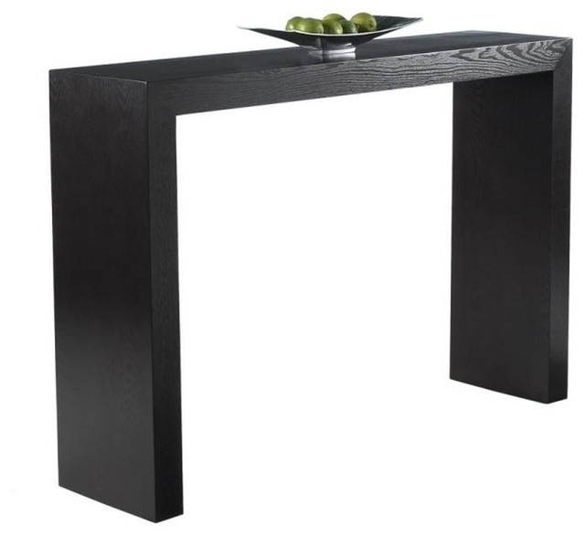 Black contemporary sofa table modern black console table