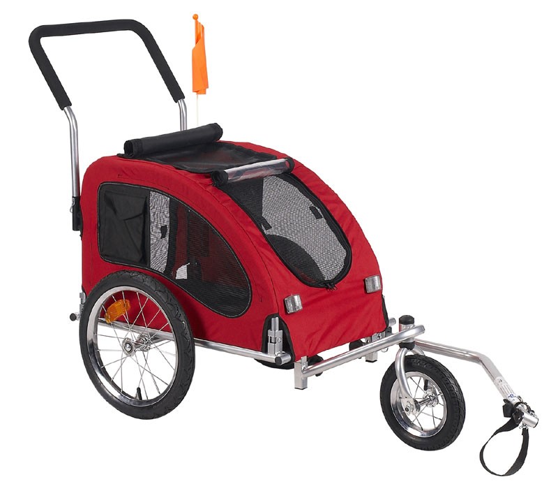 Cheap comfy dog bike trailer jogging stroller with
