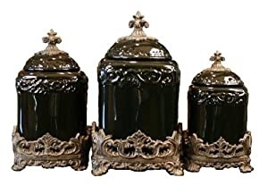 Drake design 3454 large canister 3 piece set