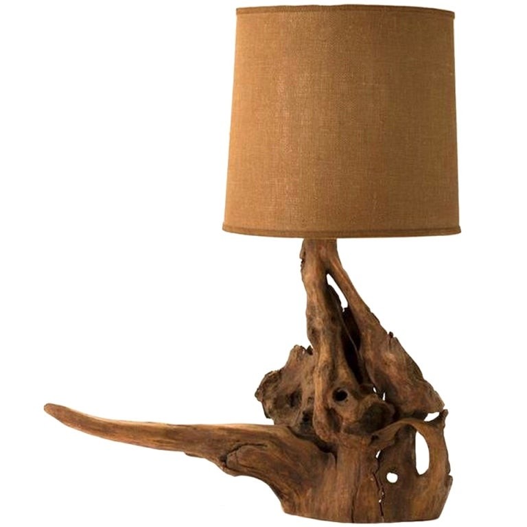 Driftwood table lamp at 1stdibs 1