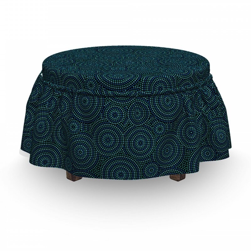 East urban home funky round ottoman slipcover wayfair