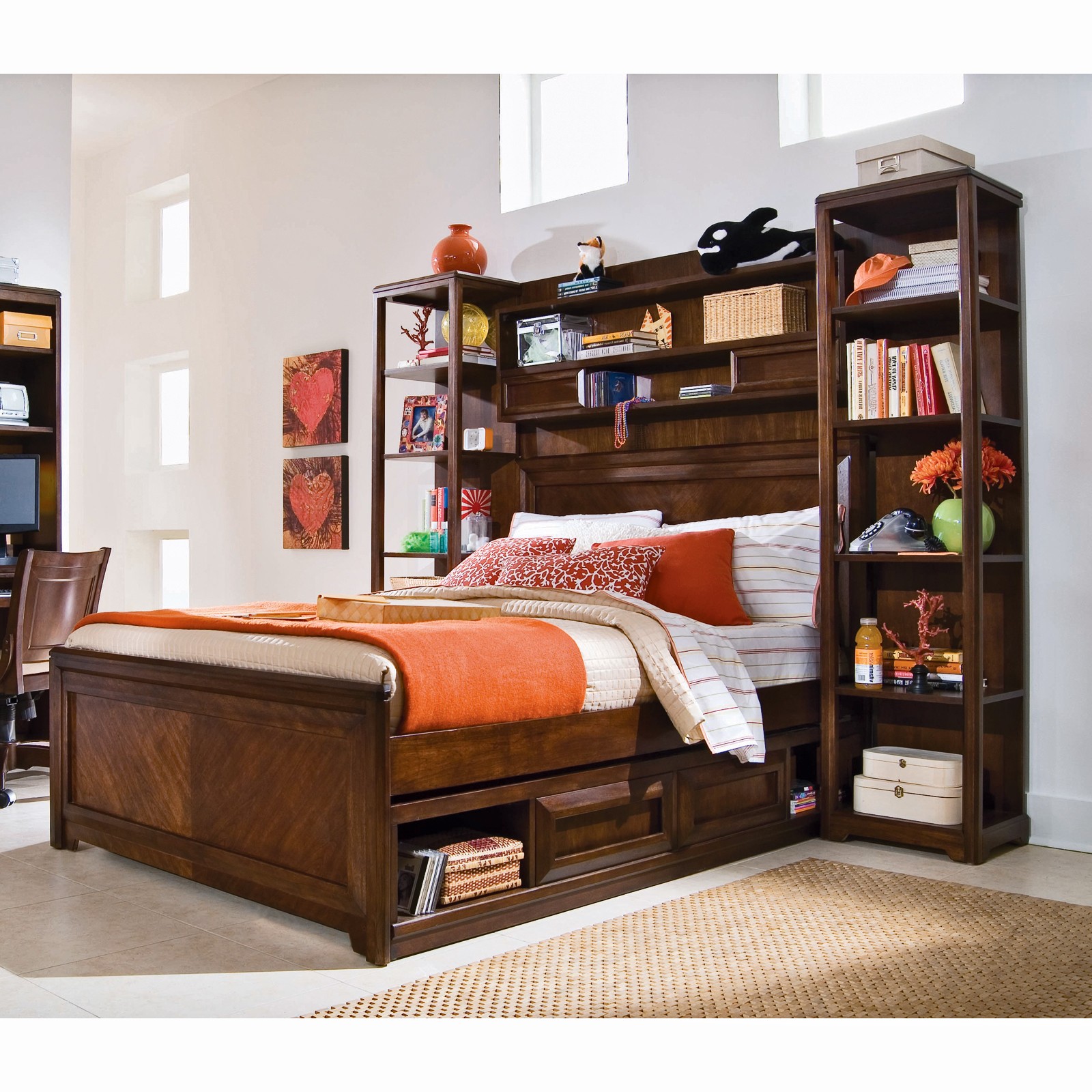 Elite expressions bookcase bed collection kids bookcase