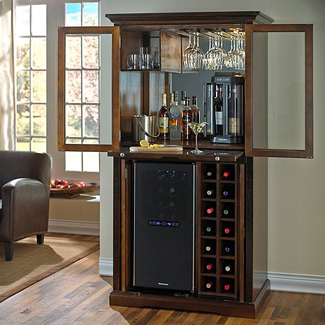 Firenze wine and sprits armoire bar with 32 bottle