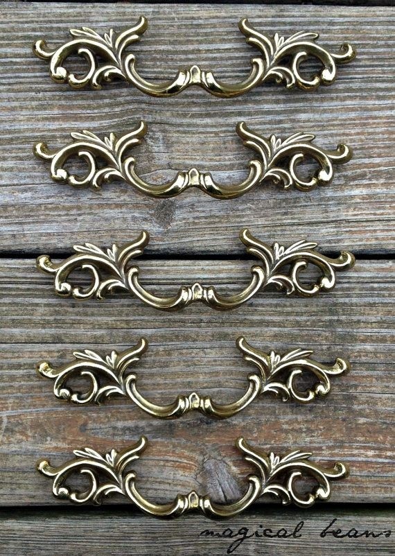 French gold drawer pulls french provincial dresser pulls