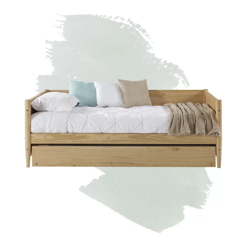 Grady twin solid wood daybed with trundle in 2020 twin
