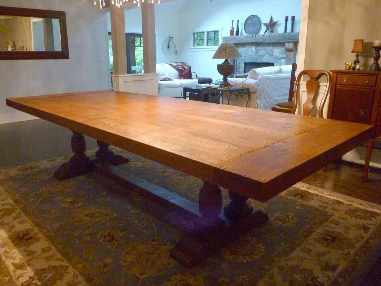 Handmade dining room table top by ajc woodworking