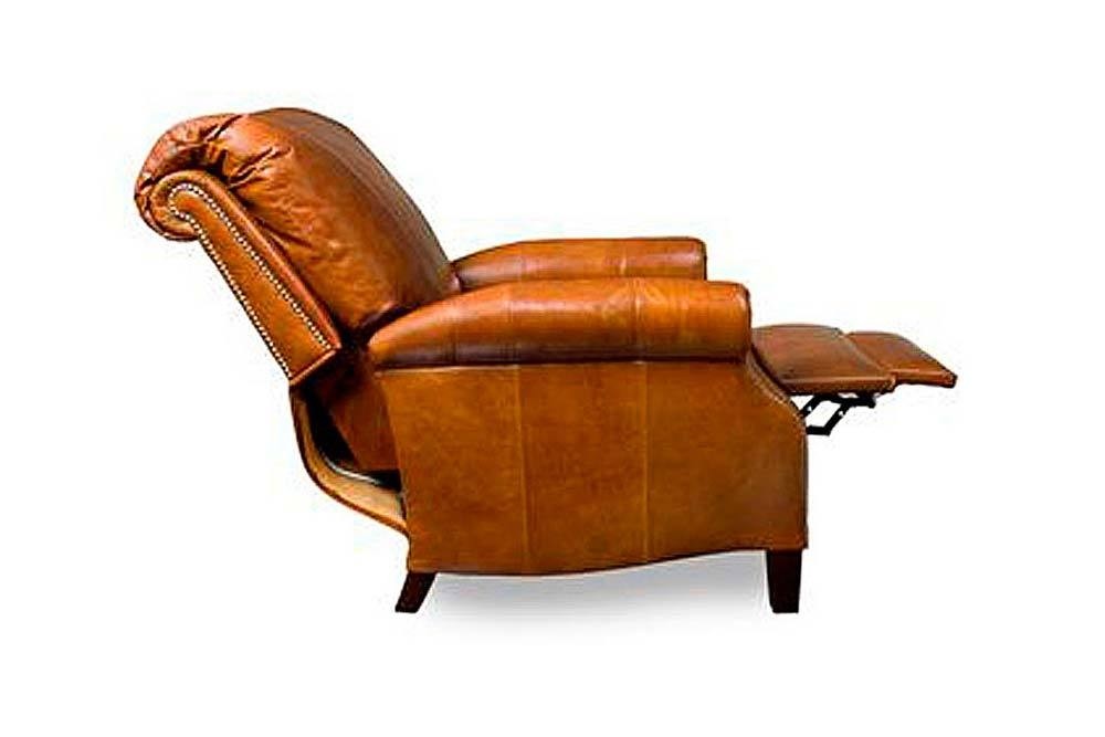 Hanover traditional leather recliner with nailhead trim 1