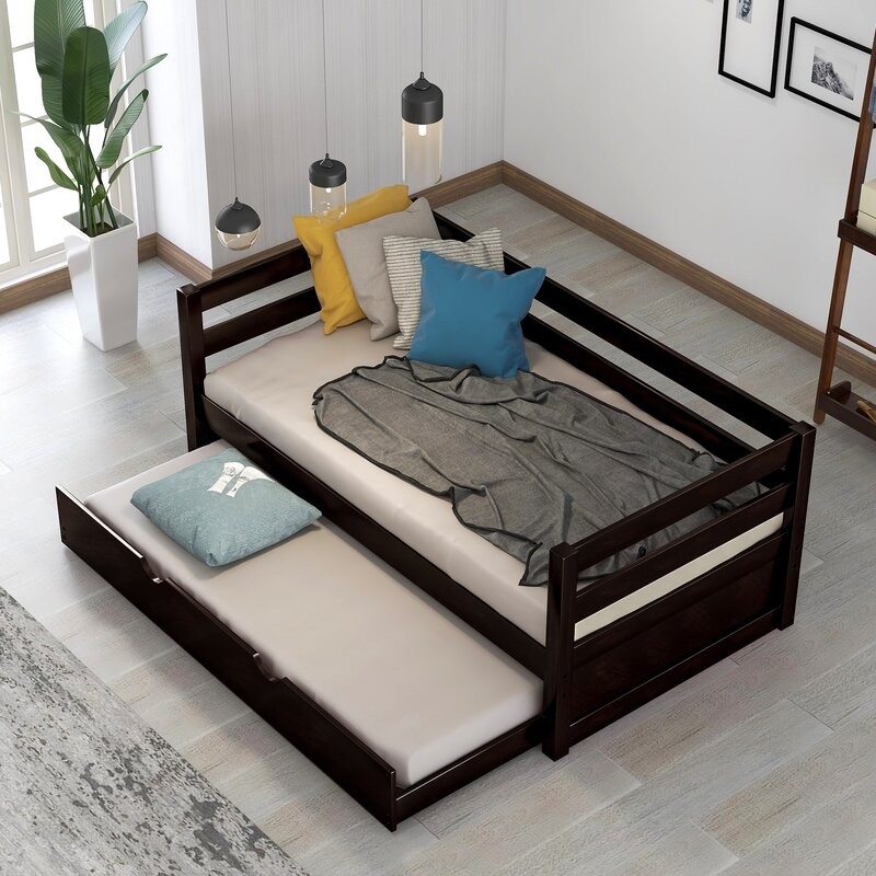 Harriet bee mulcahy twin solid wood daybed with trundle
