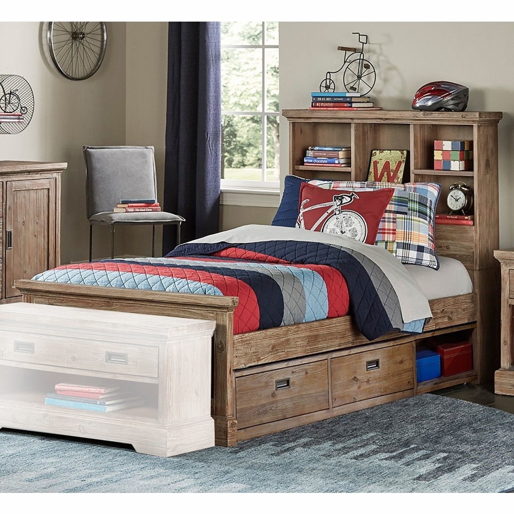 Hillsdale kids oxford bookcase twin bed with storage