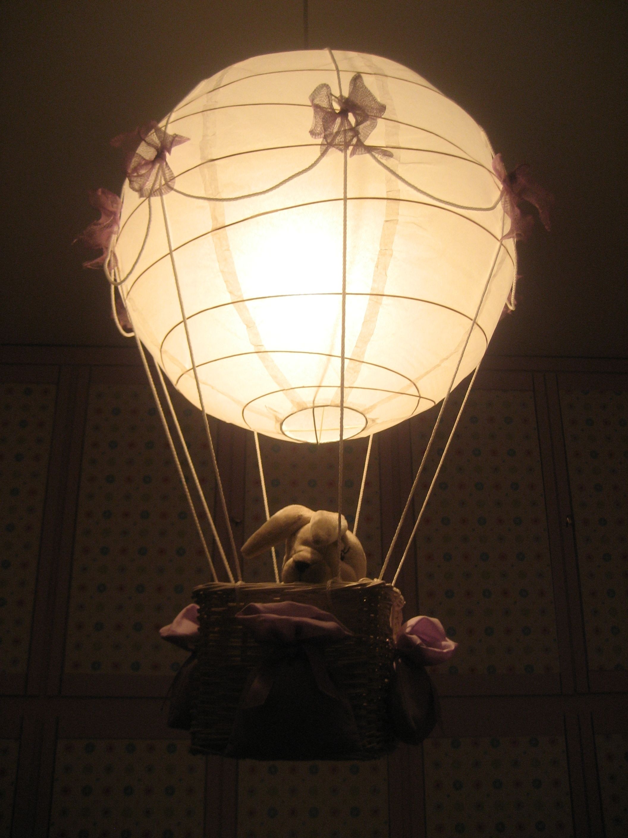 Hot air ballon with passenger chandelier for kids room