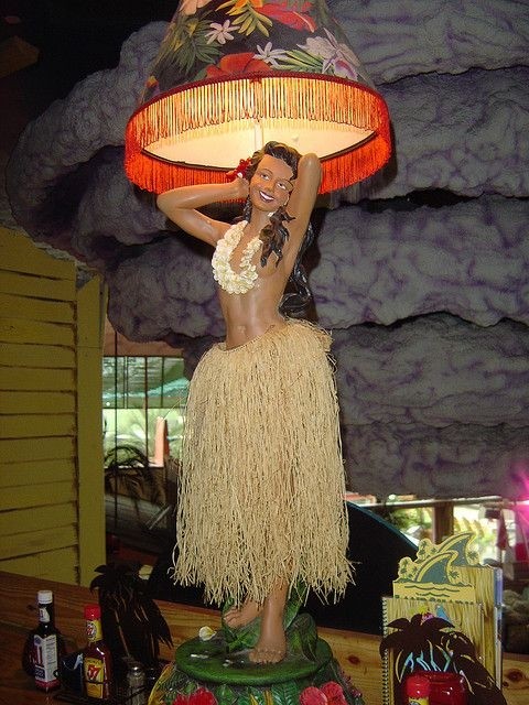 Hula girl lamp in 2020 hula girl vintage tiki tiki