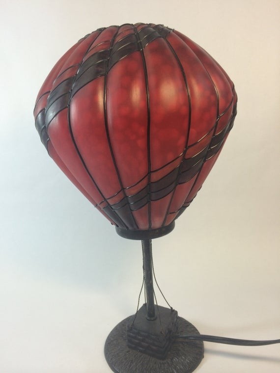 Items similar to hot air balloon worlds fair red black