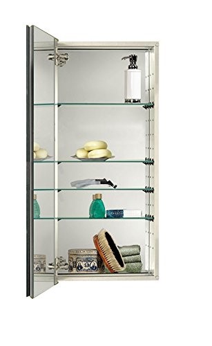 Jensen s468344ssx bevel mirror medicine cabinet 15 x 35