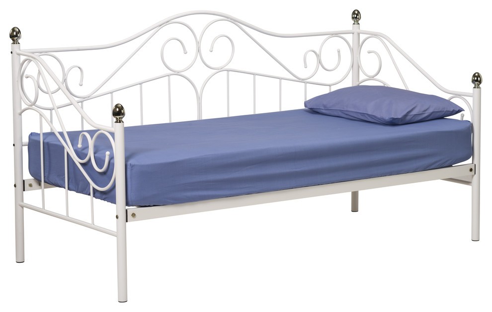 Joseph french style metal day bed white single