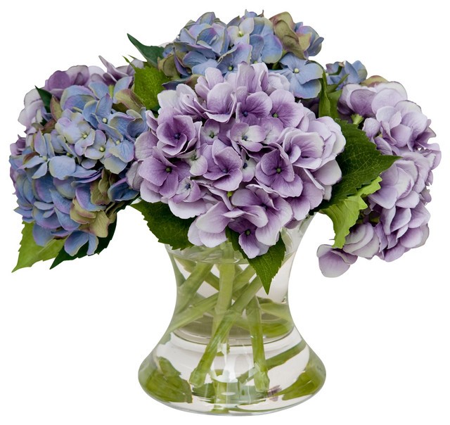 Mixed artificial hydrangea bouquet traditional