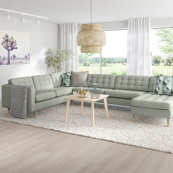 Morabo sectional 5 seat with chaise gunnared light