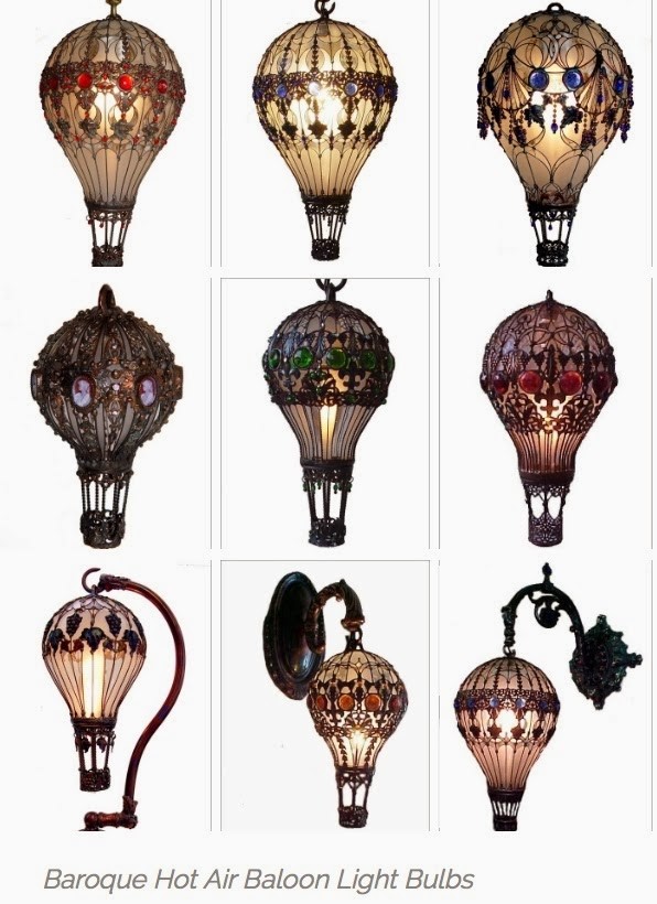 Nag on the lake baroque hot air balloon light bulbs